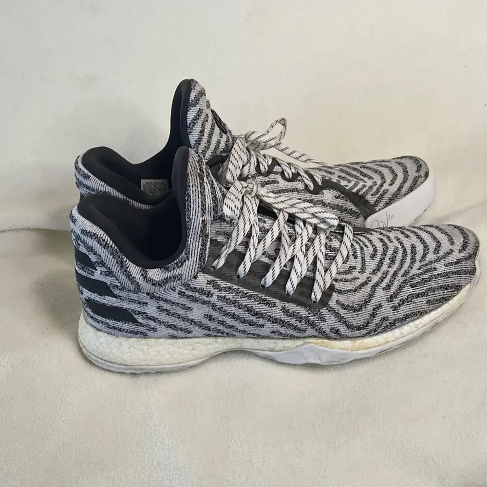 adidas Black and White Athletic Shoes